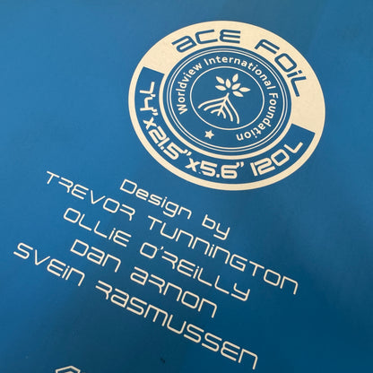 Starboard Ace Foil (downwind) Wingfoil Board 7'4" x 21.5" (120 litres) Blue Carbon 2024 - USED