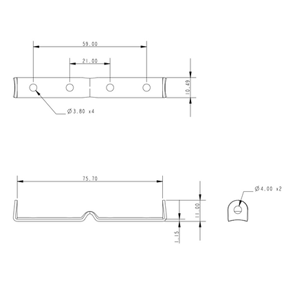 Allen A4066 - Burgee Clip for Mast