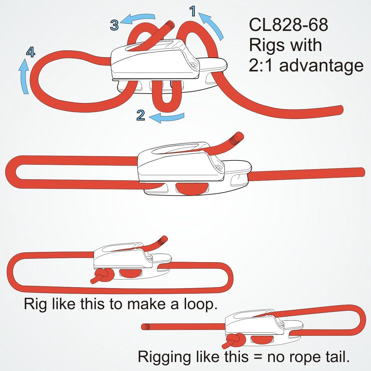 Clamcleat CL828-68AN