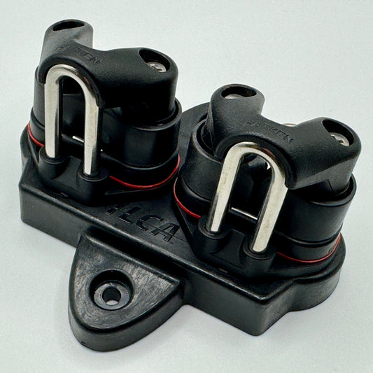 ILCA/Laser Deck Cleat Plate with Harken Cleats & X-Tream Fairleads