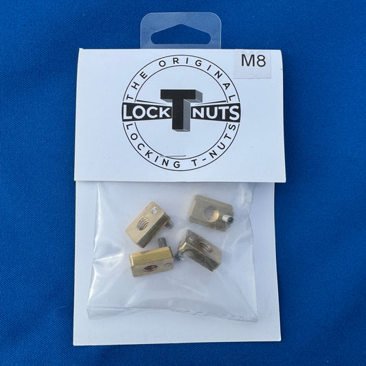 FBC Locking Foil Track Nuts M8 (pack of 4)