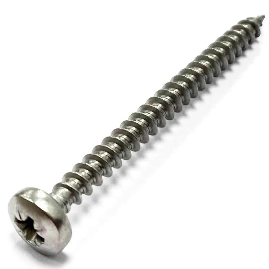 Screw Size 10 PZ PAN Self-Tapper A4 Stainless (4 pack)