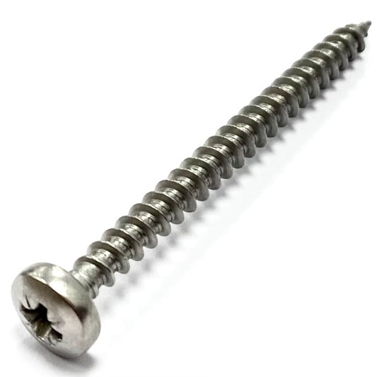 Screw Size 8 PZ PAN Self-Tapper A4 Stainless (4 pack)