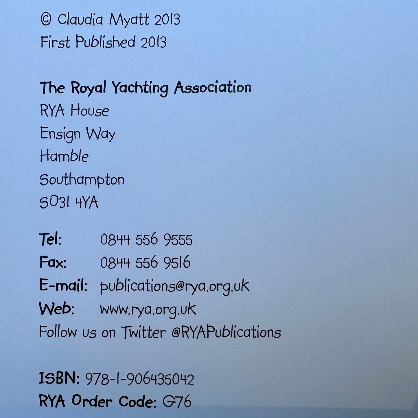 RYA Book G76 - Go Windsurfing!