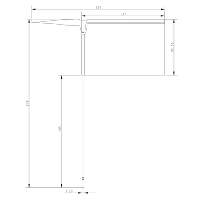 Allen A168 - Racing Burgee - Short Rod