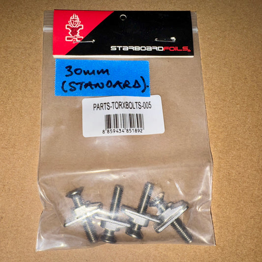 Starboard Wingfoil Track Nut Set TX30 (STANDARD LENGTH pack of 4)