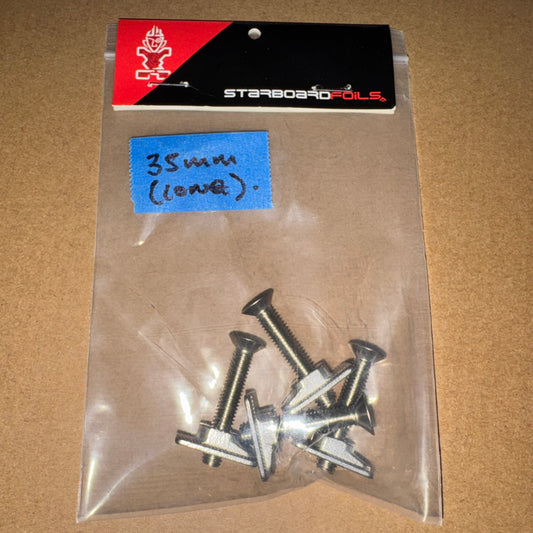 Starboard Wingfoil Track Nut Set TX30 (LONG LENGTH pack of 4)